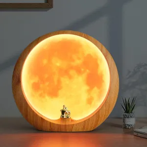 mamre Moon Lamp for Living Room, Decoration Night Light, Anniversary Valentine Gifts for Him, Mr & Mrs Signs for Wedding Table Décor, Home Gift Xmas Gift, Newlywed Couples Under The Full Moon