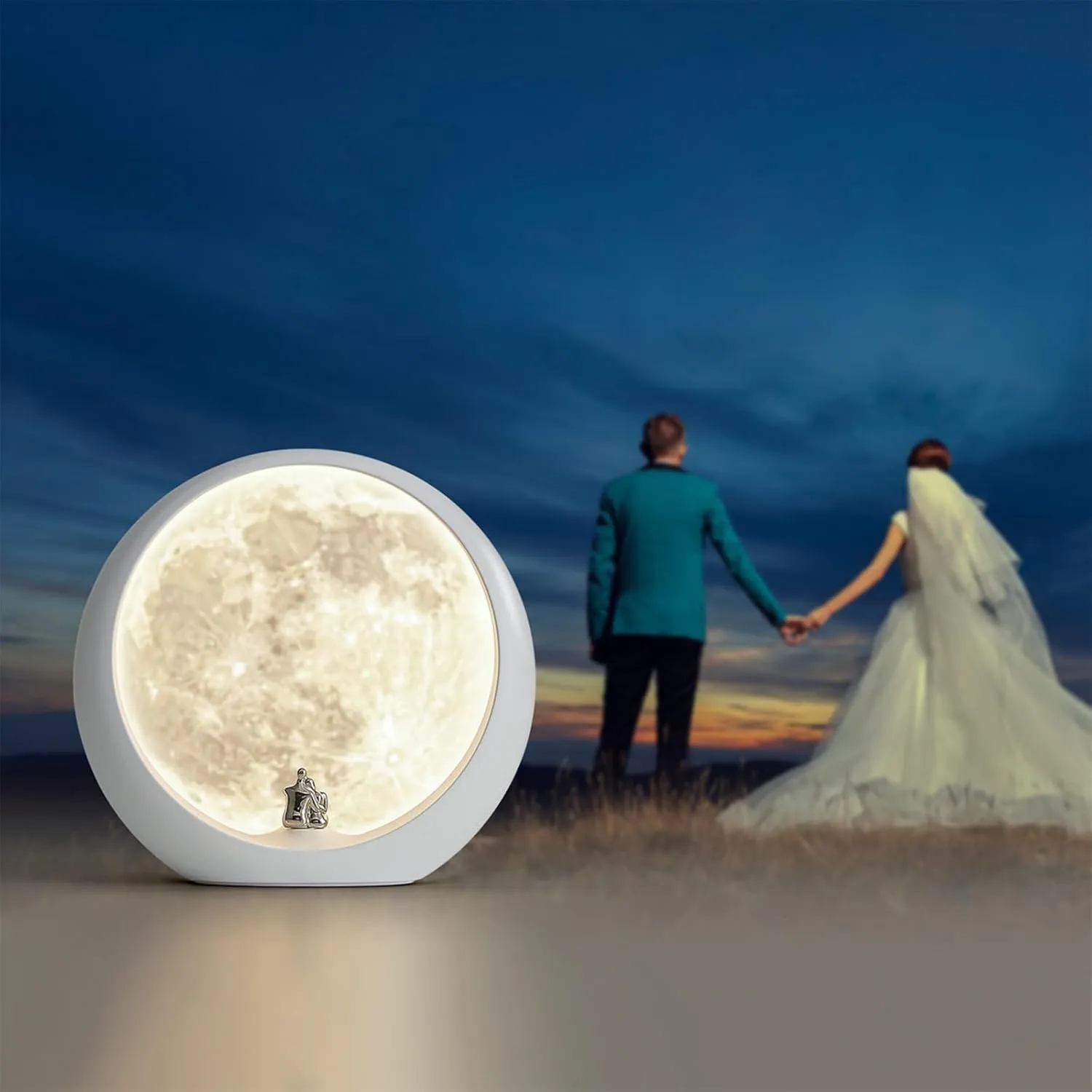 mamre Super Moon Lamp Table Lamp Gift Special Women's Gift for Bedroom Living Room Suprise Gift for Valentine's Day Birthday Wedding Anniversary