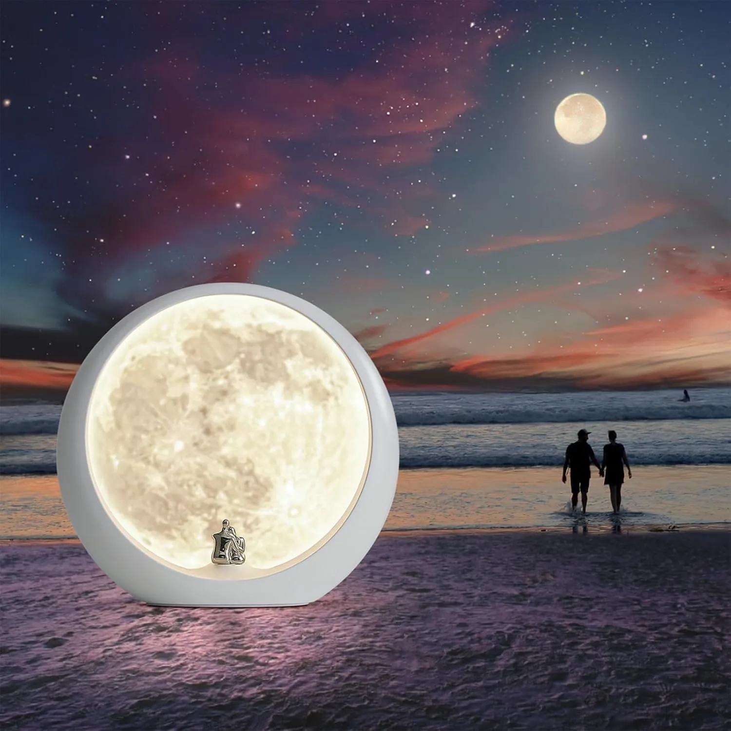 mamre Super Moon Lamp Table Lamp Gift Special Women's Gift for Bedroom Living Room Suprise Gift for Valentine's Day Birthday Wedding Anniversary