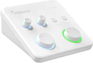 MAONO USB Audio Interface for PC: Interface with XLR Input 24-bit/192kHz Routing Software LOOPBACK ASIO Driver for Recording Music, Home-Studio, Guitar, Podcast, Streaming, DAW(PS22 Lite White)