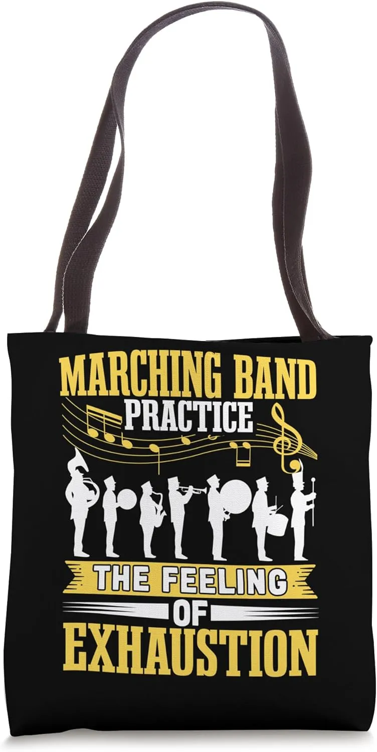 Marching Band Practice The Feeling of Exhaustion Students Tote Bag