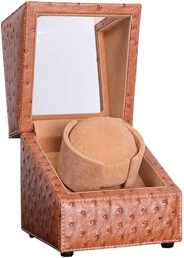 Mechanical Watch Ostrich Skin Automatic Winding Mechanical Watch Box Watch Box Watch Winder Watch Box