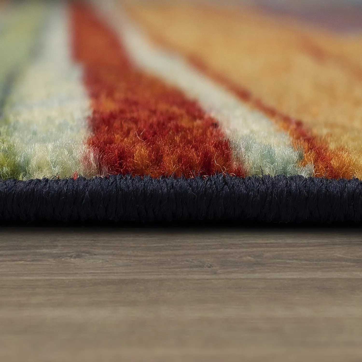 Mohawk Home Rainbow Stripe 2' x 8' Area Rug - Multicolor - Perfect for Living Room, Dining Room, Office