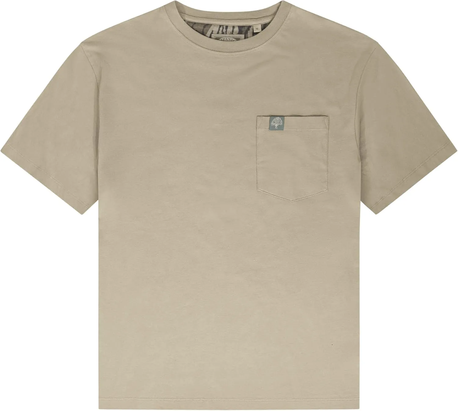 Mossy Oak Cottrell Camp Tee – 100% Cotton, Pre-Shrunk, Soft Feel Peached Fabric with Chest Pocket, 2-Way Stretch