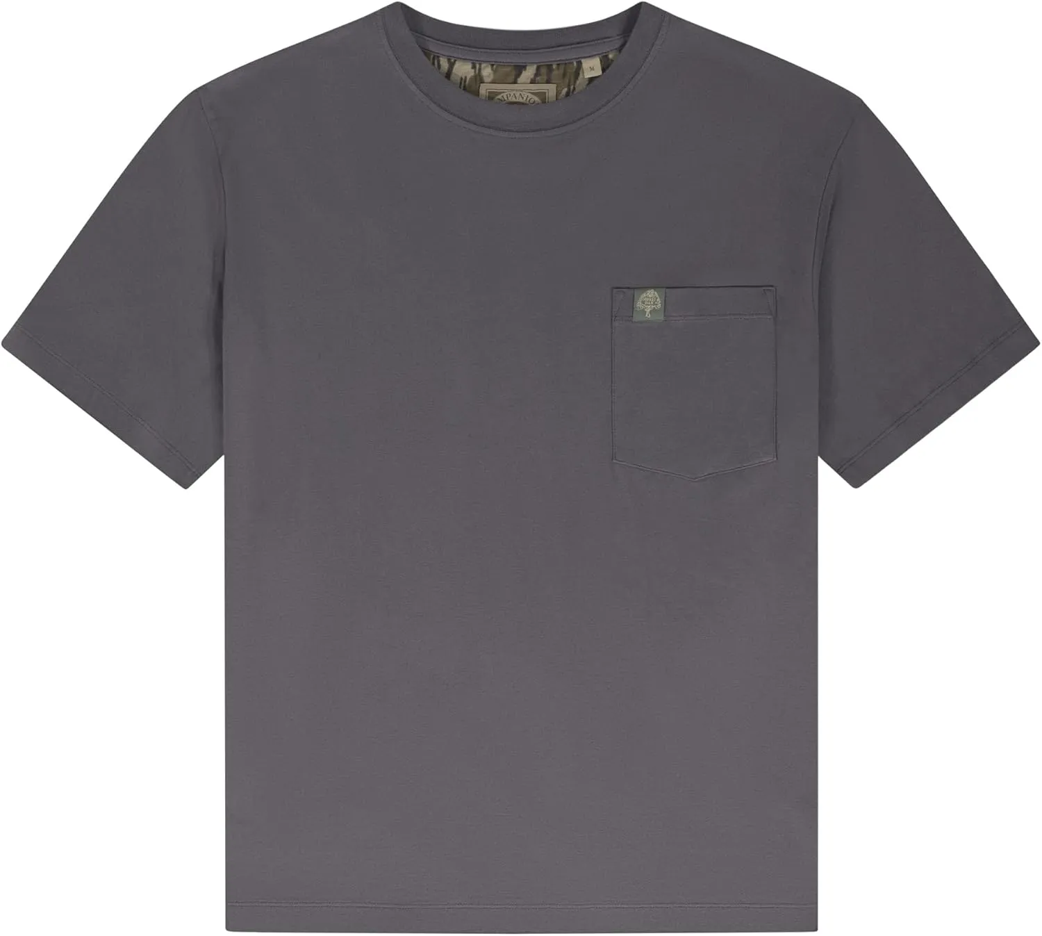 Mossy Oak Cottrell Camp Tee – 100% Cotton, Pre-Shrunk, Soft Feel Peached Fabric with Chest Pocket, 2-Way Stretch