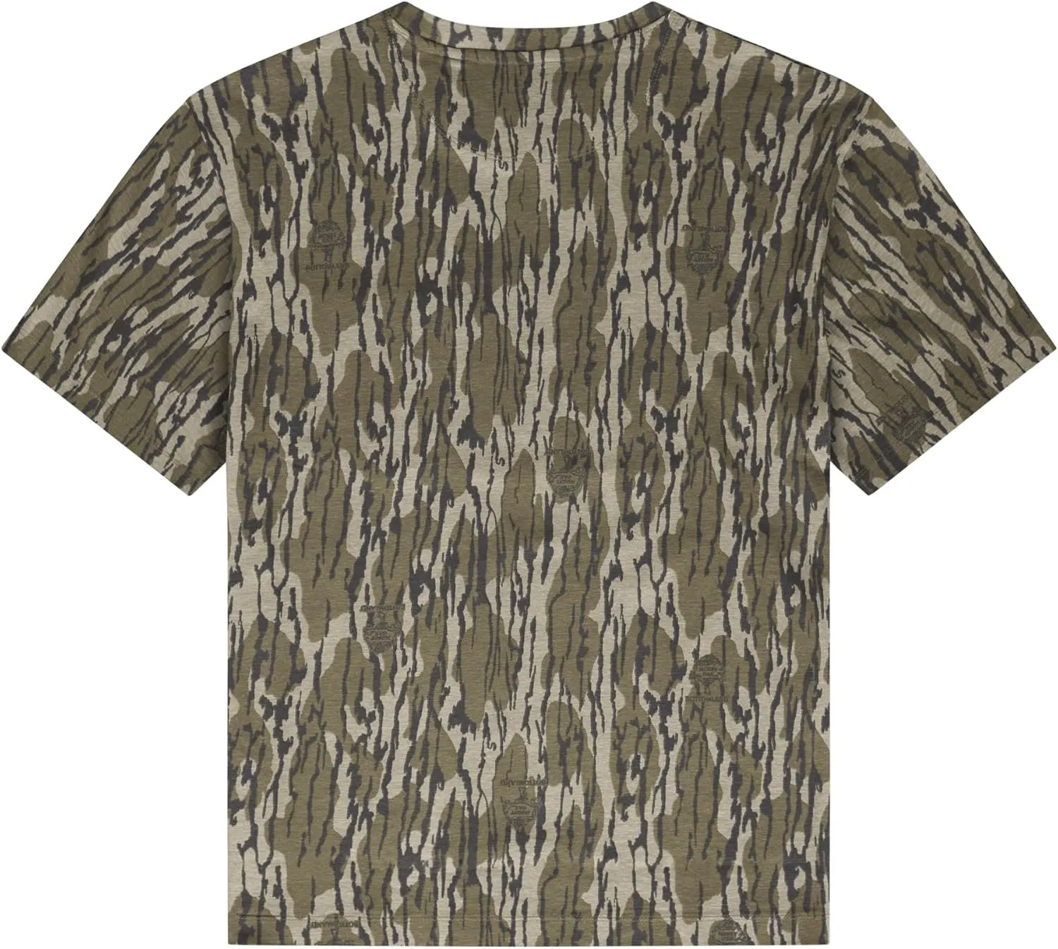 Mossy Oak Cottrell Camp Tee – 100% Cotton, Pre-Shrunk, Soft Feel Peached Fabric with Chest Pocket, 2-Way Stretch