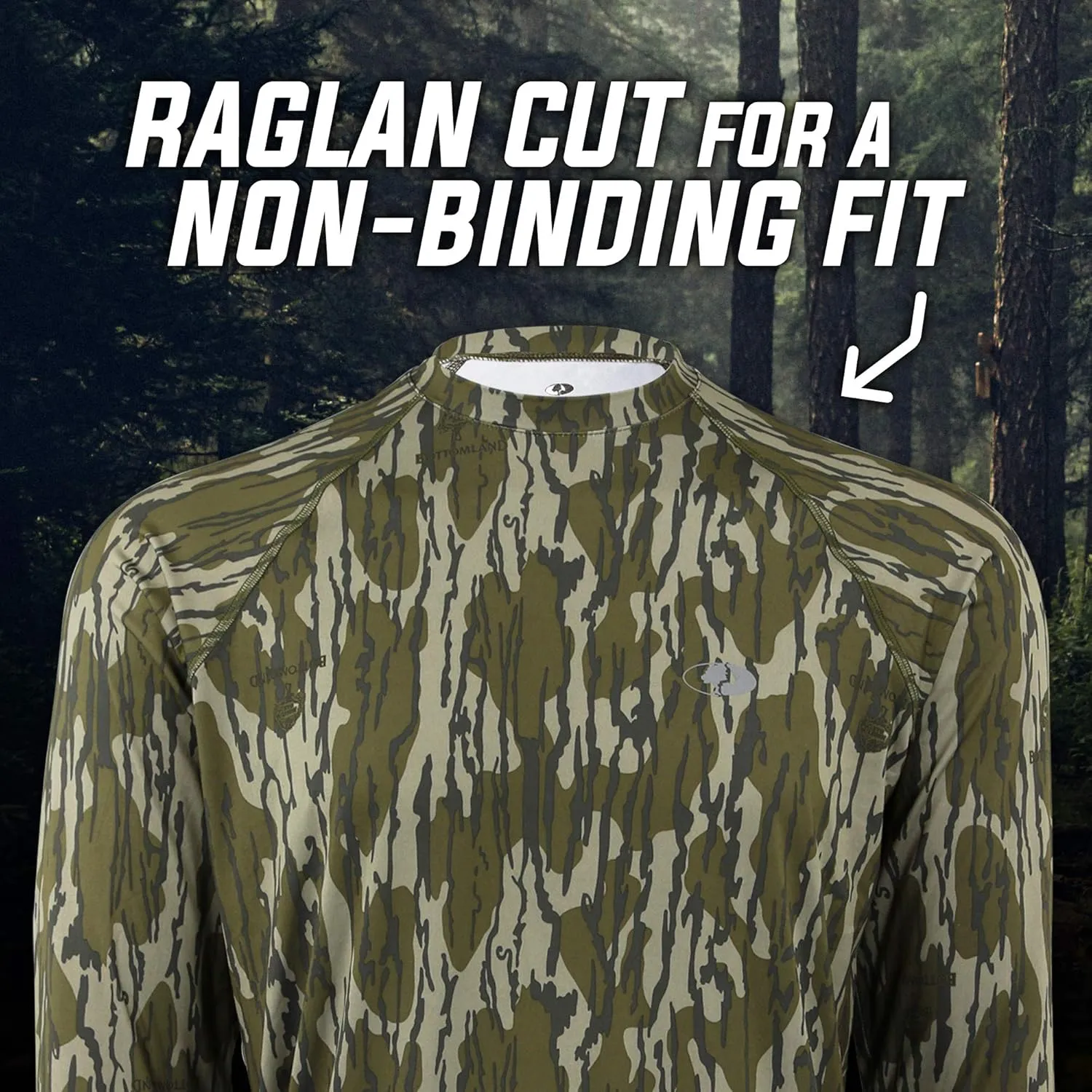 Mossy Oak Men's Hunting Shirt Camo Clothes Long Sleeve