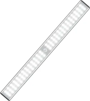 MOSTON Super Bright Rechargeable Closet Lights 78 LED Motion Sensor Night Lighting for Kitchen Cabinet,Under Counter.Built-in 2500mAh Battery Powered. Cordless Magnetic Lamp Stick on Anywhere