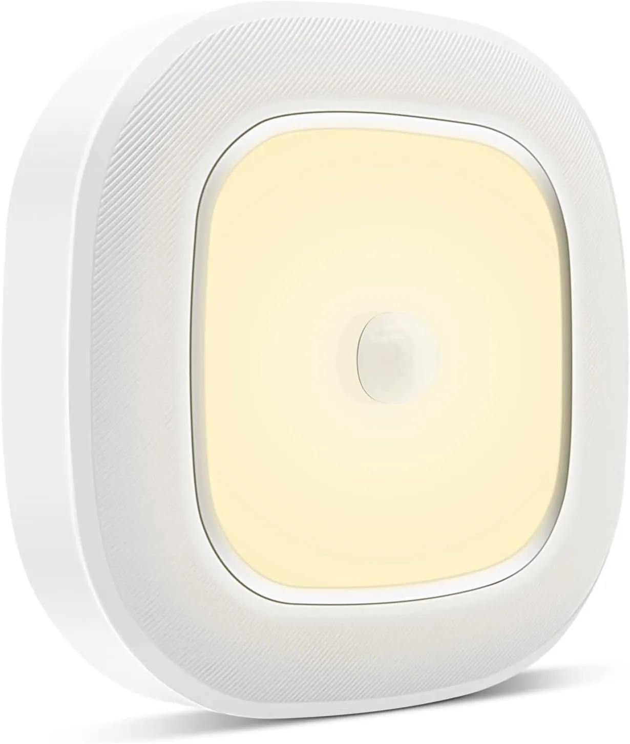 Motion Sensor Battery Operated Lights For Closet, Indoor Wireless Activated LED Ceiling Light Battery Powered 300LM for Stair Kitchen Porch Bathroom Hallway Bedroom Garage, Warm Step Light