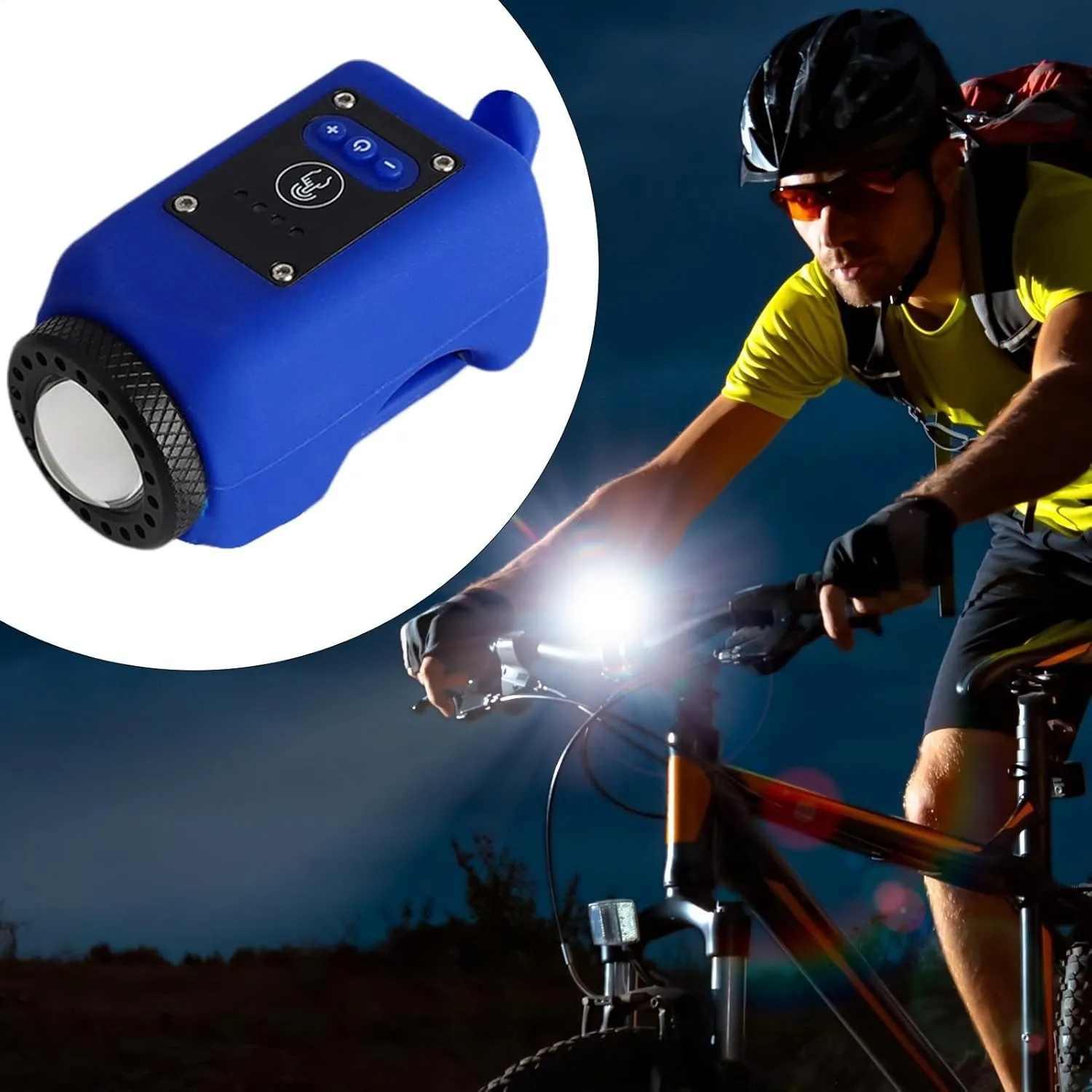 Mountain Bikes Bell - 110db Waterproof Cycling Bell, USB Charging Electronic Horn | Loud Bikes Horn, Alarm Sound with Long Battery Life, Ideal for Mountain and City Bikes, Safe Riding Accessory