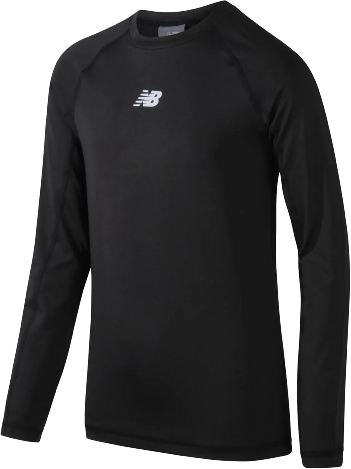 New Balance Boys Base Layer Top - Insulated Compression Long Sleeve Shirt - Active Base Layer Under Shirts for Boys (8-20)