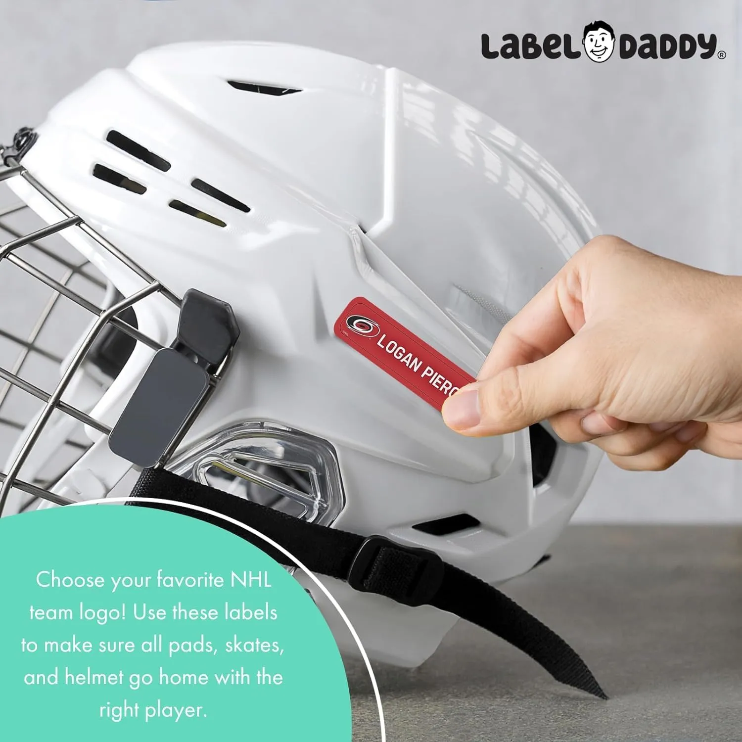 NHL Hockey Labels - Custom Peel and Stick, Waterproof Labels - Great for Organization, Sports, School, Day Camp Labels - 155 Pack (Toronto Maple Leafs)