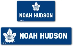 NHL Hockey Labels - Custom Peel and Stick, Waterproof Labels - Great for Organization, Sports, School, Day Camp Labels - 155 Pack (Toronto Maple Leafs)