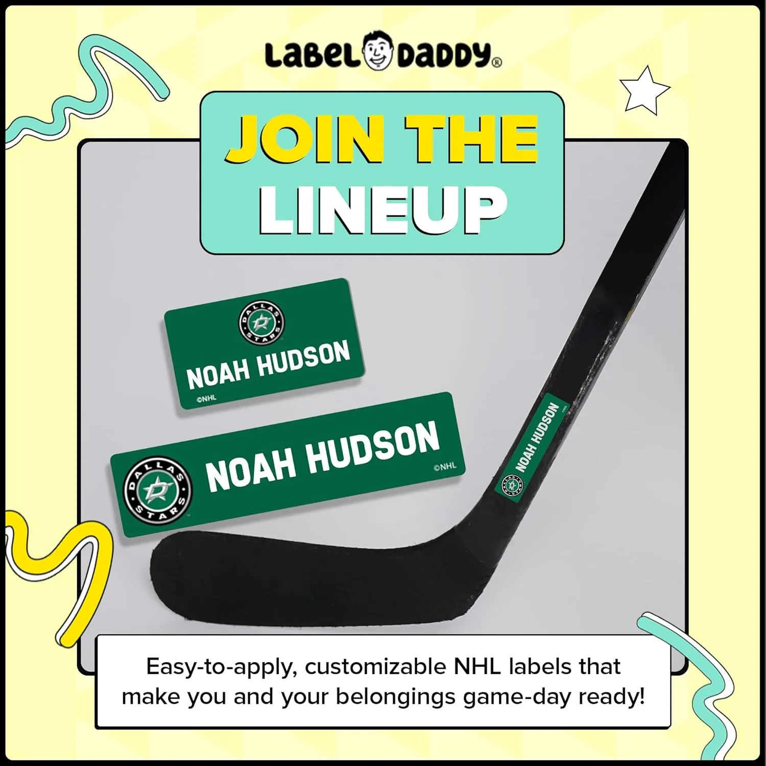 NHL Hockey Labels - Custom Peel and Stick, Waterproof Labels - Great for Organization, Sports, School, Day Camp Labels - 155 Pack (Toronto Maple Leafs)