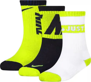 Nike Little Boys DRI-Fit Cushioned Crew Socks 3 Pack (B(BN0679-F68)/G, 5-7)