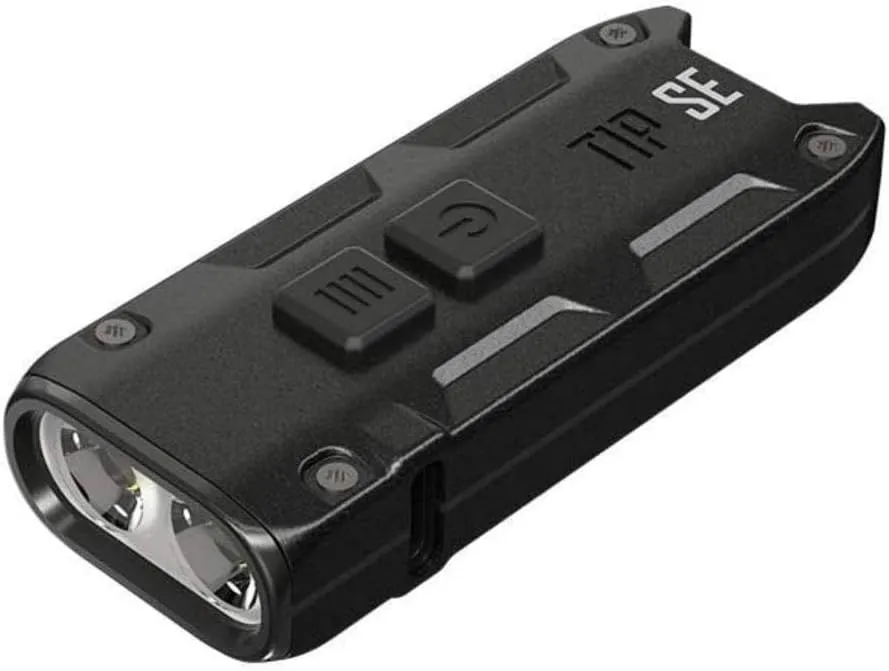 NITECORE TIP SE Dual-Core Metallic Keychain Light - 700 Lumen - Black