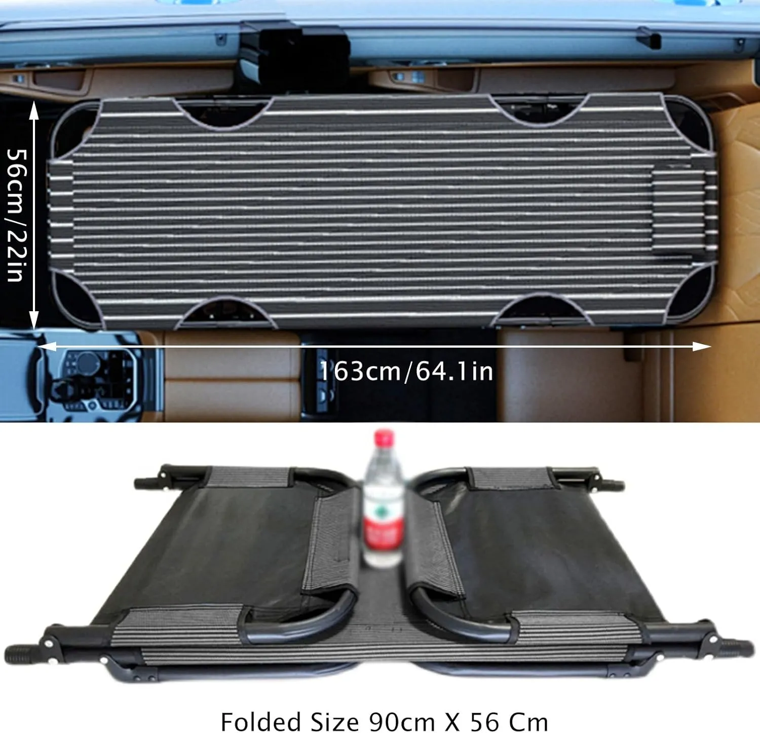 Non-Inflatable Car Mattress, Portable Folding Camping Cot Car Trave Bed,Outdoor Camping Bed,Easy to Clean,Suitable for The Rear Seat of Most Cars,Office Outdoor Camping Bed