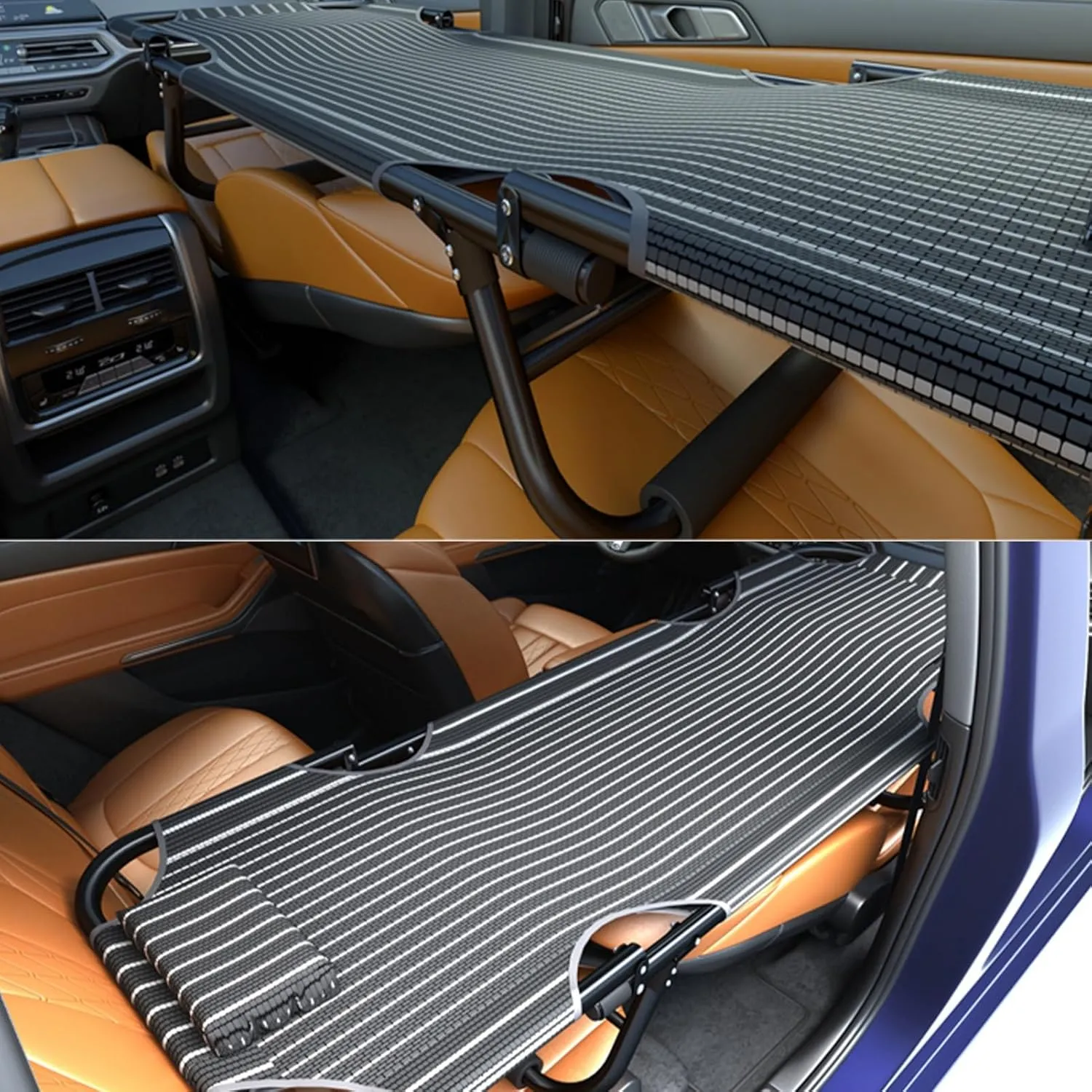 Non-Inflatable Car Mattress, Portable Folding Camping Cot Car Trave Bed,Outdoor Camping Bed,Easy to Clean,Suitable for The Rear Seat of Most Cars,Office Outdoor Camping Bed