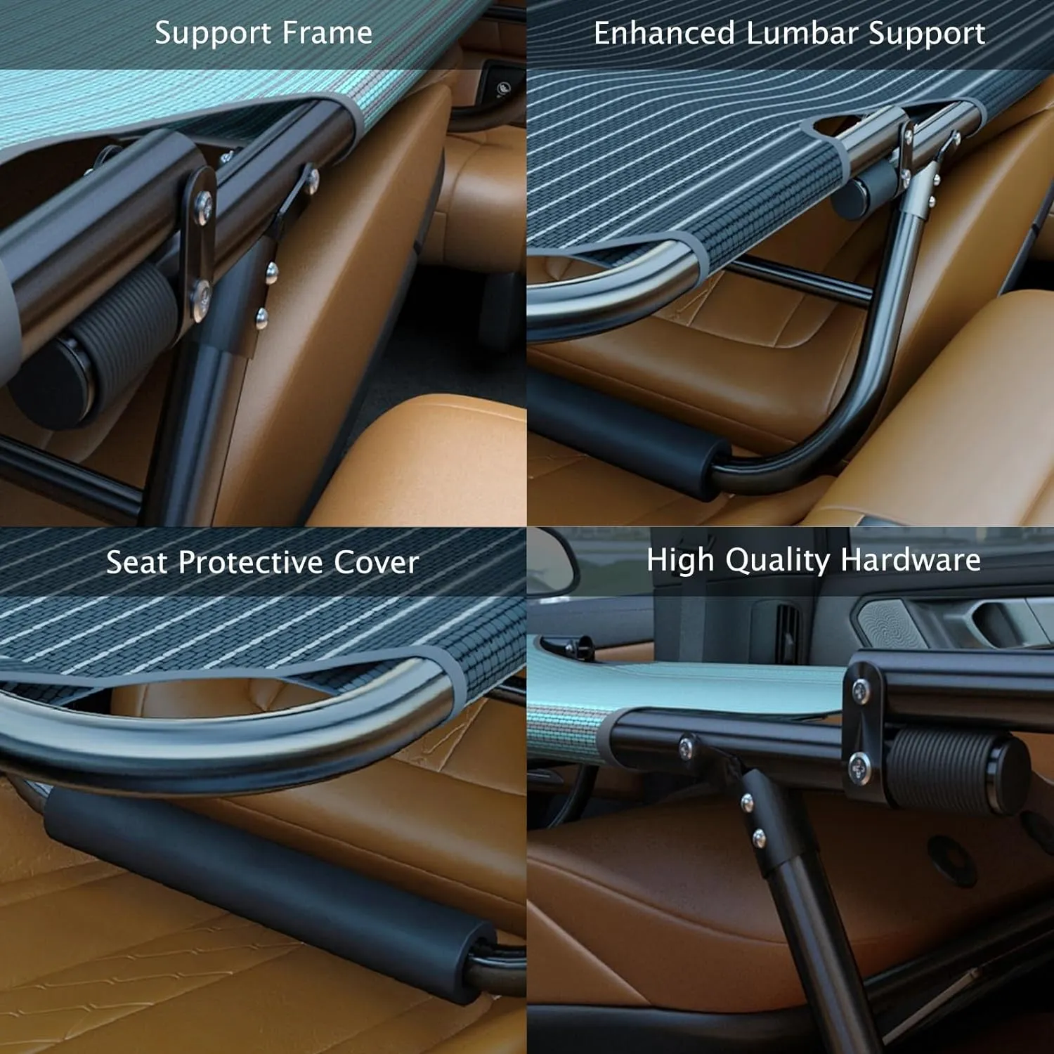 Non-Inflatable Car Mattress, Portable Folding Camping Cot Car Trave Bed,Outdoor Camping Bed,Easy to Clean,Suitable for The Rear Seat of Most Cars,Office Outdoor Camping Bed