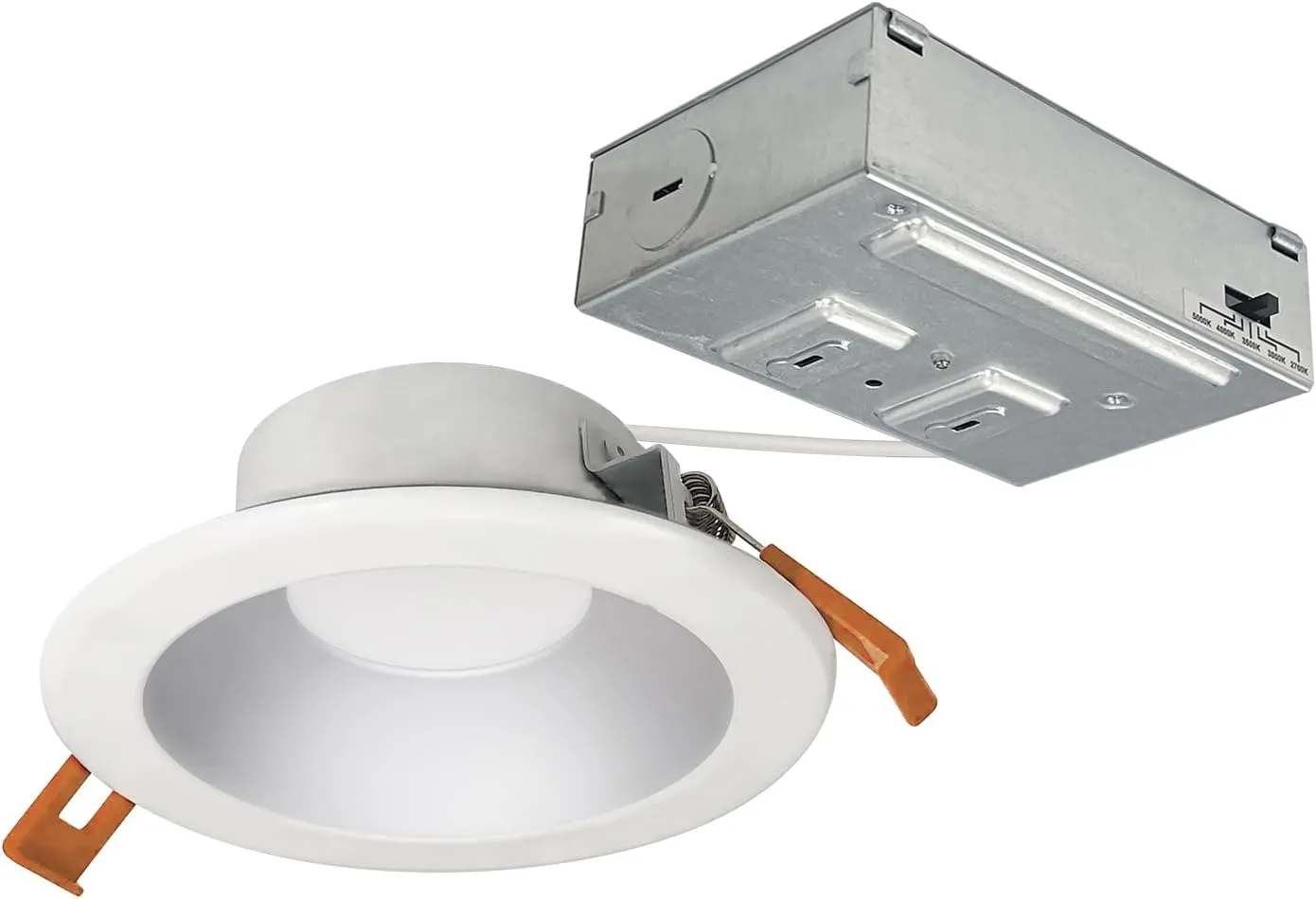Nora NLTH-41TW-HZMPW Theia LED Downlight with Selectable CCT (2700K/3000K/3500K/4000K/5000K), No Housing Required (4")