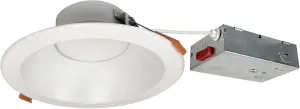 Nora NLTH-61TW-MPWLE4 Theia LED Downlight with Selectable CCT (2700K/3000K/3500K/4000K/5000K), No Housing Required, Matte Powder White