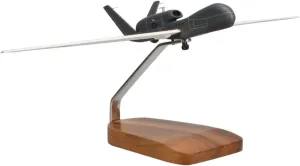 Northrop Grumman RQ-4B Global Hawk Large Mahogany Sculpture