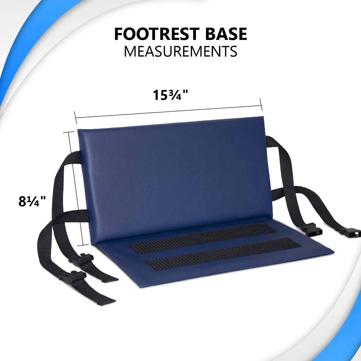 NYOrtho Wheelchair Foot-Rest Extender Elevating Pad - Leg Cushion Protector | Secures Easily with Quick-Release Strap Seat Widths 16" - 20", 1" Foot Platform