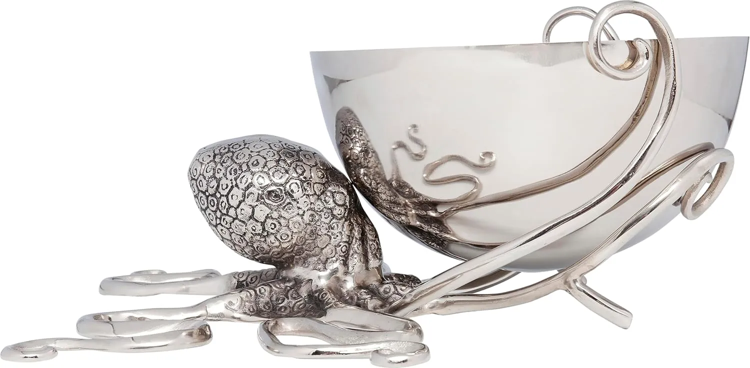 Octopus Wine Cooler, Aluminium, Silver