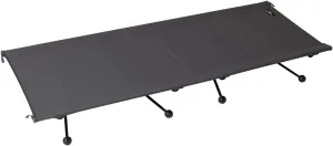 ogawa 1984 Outdoor Camping Bed, High & Low Cot Wide, 2 Height Levels, Charcoal Gray, 75.2 x 28.0 x 16.5 inches (191 x 71 x 42/25 cm)