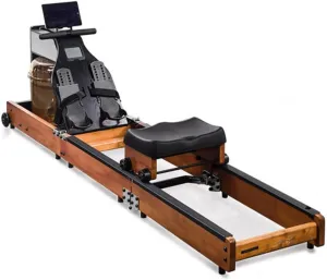 OMG WR1 Foldable Water Rowing Machine Rower 3-Fold Technology, Full Body Workout, Low-Impact, Digital Display, Wood