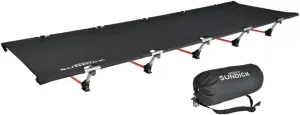 Outdoor Bed, Portable Foldable Camping Cot Single Person Outdoor Folding Bed 330LB Bearing Weight Compact for Outdoor Hiking Backpacking Picnic Camping, Black