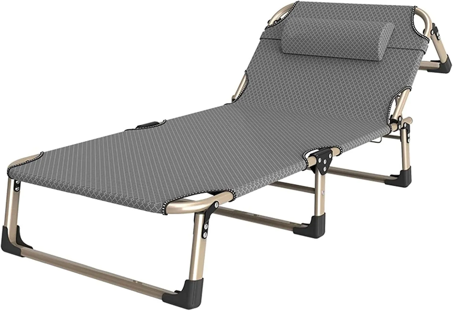 Outdoor Folding Bed,Chaise Lounge Chair,Oversized Camping Cot for Adults Camping Sleeping Cot 26.7" Extra Wide,Most Comfortable & Steady for Indoor,Office,Camp, BBQ,Hiking