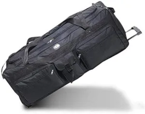 Oversized Duffle Bag with Rollers - Extra Large 42 Inches Rolling Duffel Bag - Perfect Heavy-Duty Camp Bag for Summer Camp, Travelers and Sports Equipment
