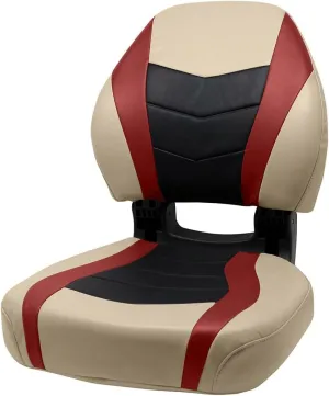 Overton's Torsa Pro Elite Boat Seat - The Ultimate Fishing Seat - Foldable and Comfortable for Long Days on The Water