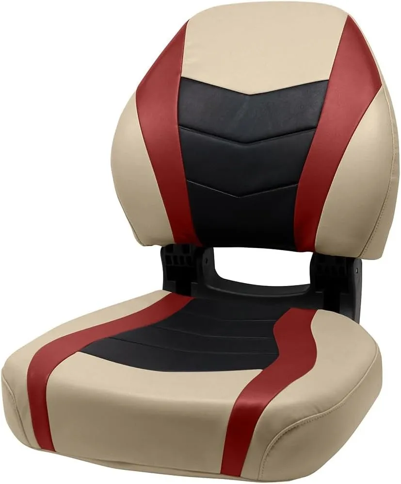 Overton's Torsa Pro Elite Boat Seat - The Ultimate Fishing Seat - Foldable and Comfortable for Long Days on The Water