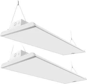 Pack of 2 ALTA LED High Bay Light - 4FT - 225W/195W/175W - 37,600 Lumens - 5000K/4000K Selectable - 120-277V - 600W Metal Halide Equal