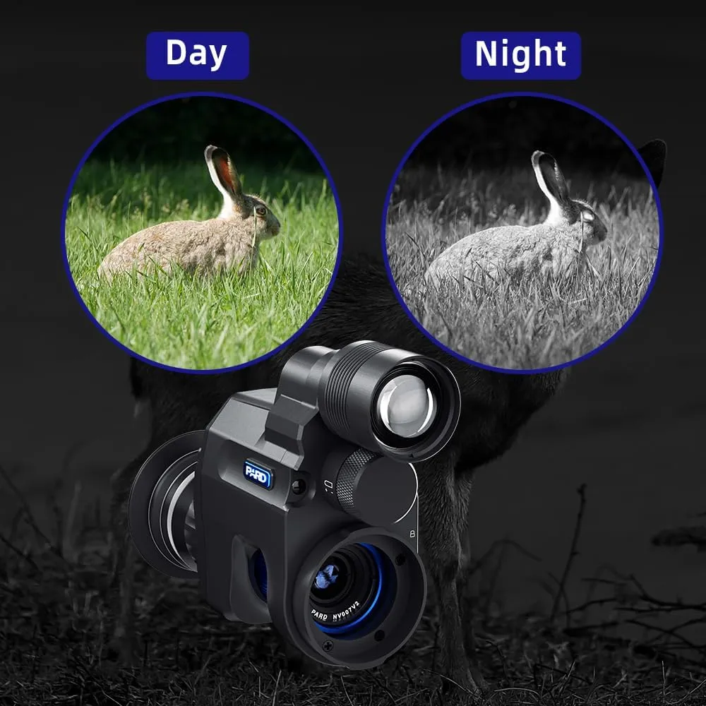 Pard Night Vision Monocular,Clip on Night Vision for Night Watching or Observation,Night Viewing Range up to 350M,NV007V