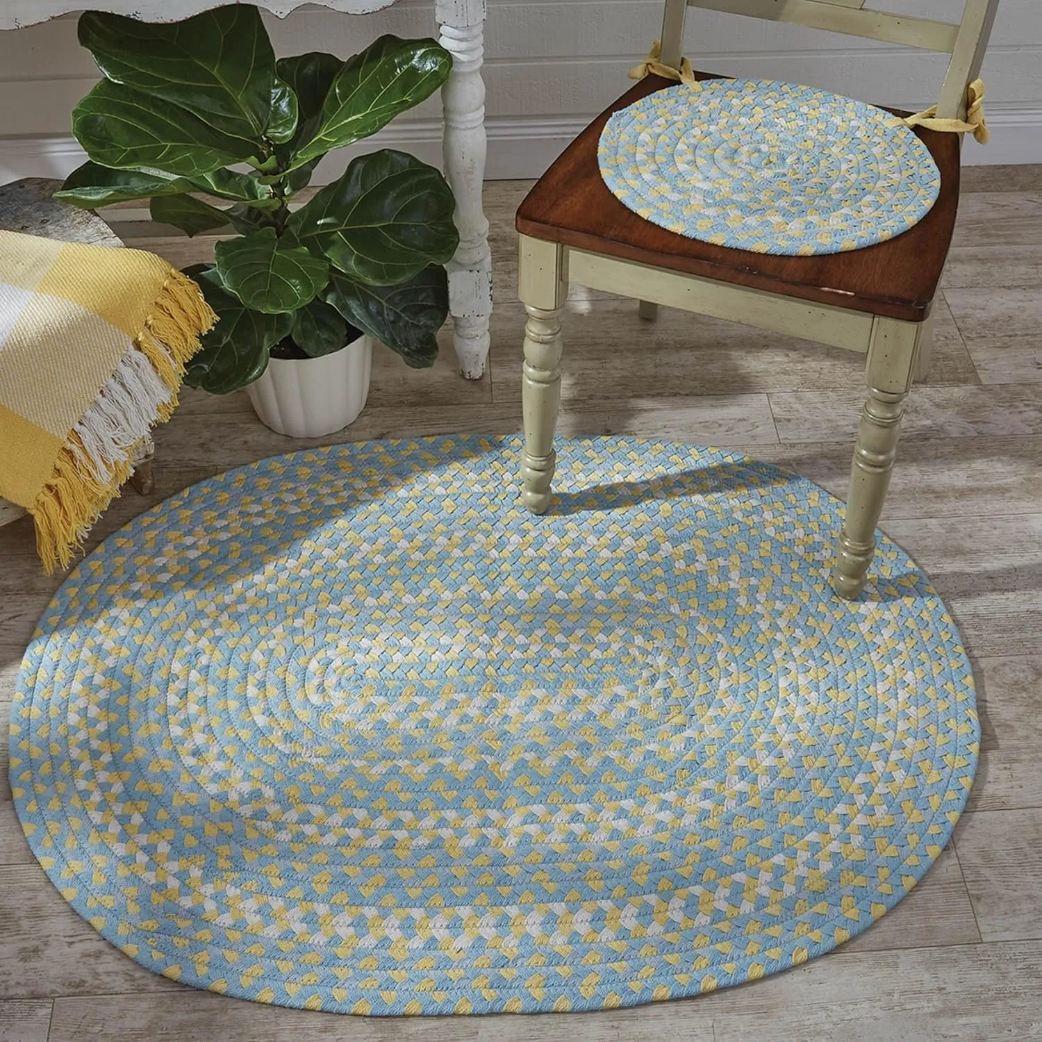 Park Designs Cozy Cottage Braided Chairpad