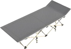 PEKJI Oxford Cloth Foldable Camping Bed Comfortable Camp Bed Breathable Folding Camping Cot for Outdoor Travel Office
