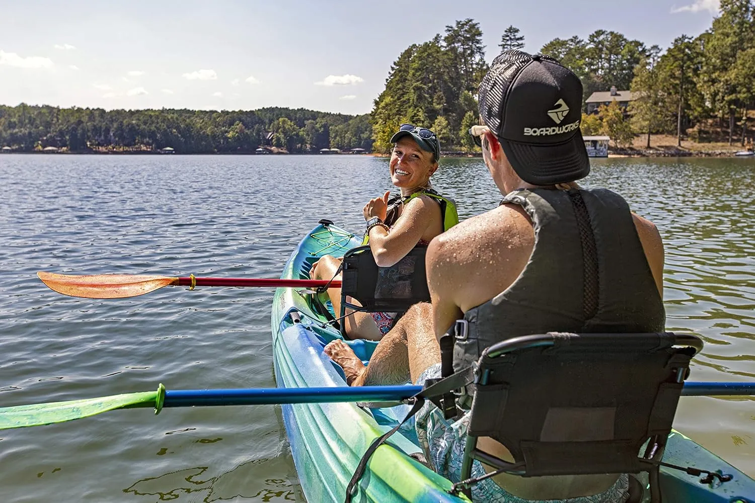 Perception Tribe 13.5 Sit on Top Tandem Kayak for All-Around Fun Large Rear Storage with Tie Downs
