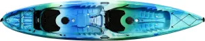 Perception Tribe 13.5 Sit on Top Tandem Kayak for All-Around Fun Large Rear Storage with Tie Downs