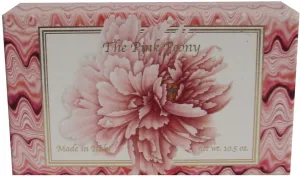 Pink Peony Single 10.5 Oz. Soap Bar From Italy