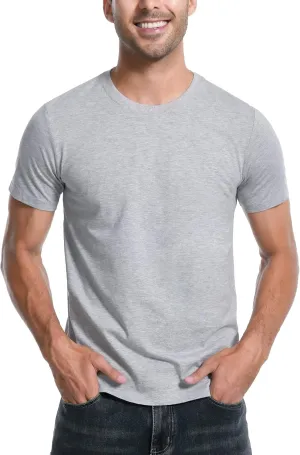 Pioneer Camp Mens Bamboo Viscose T Shirt Ultra Soft Plain Tshirts for Men Cooling Crew Neck Casual Basic Tee Shirt Undershirt