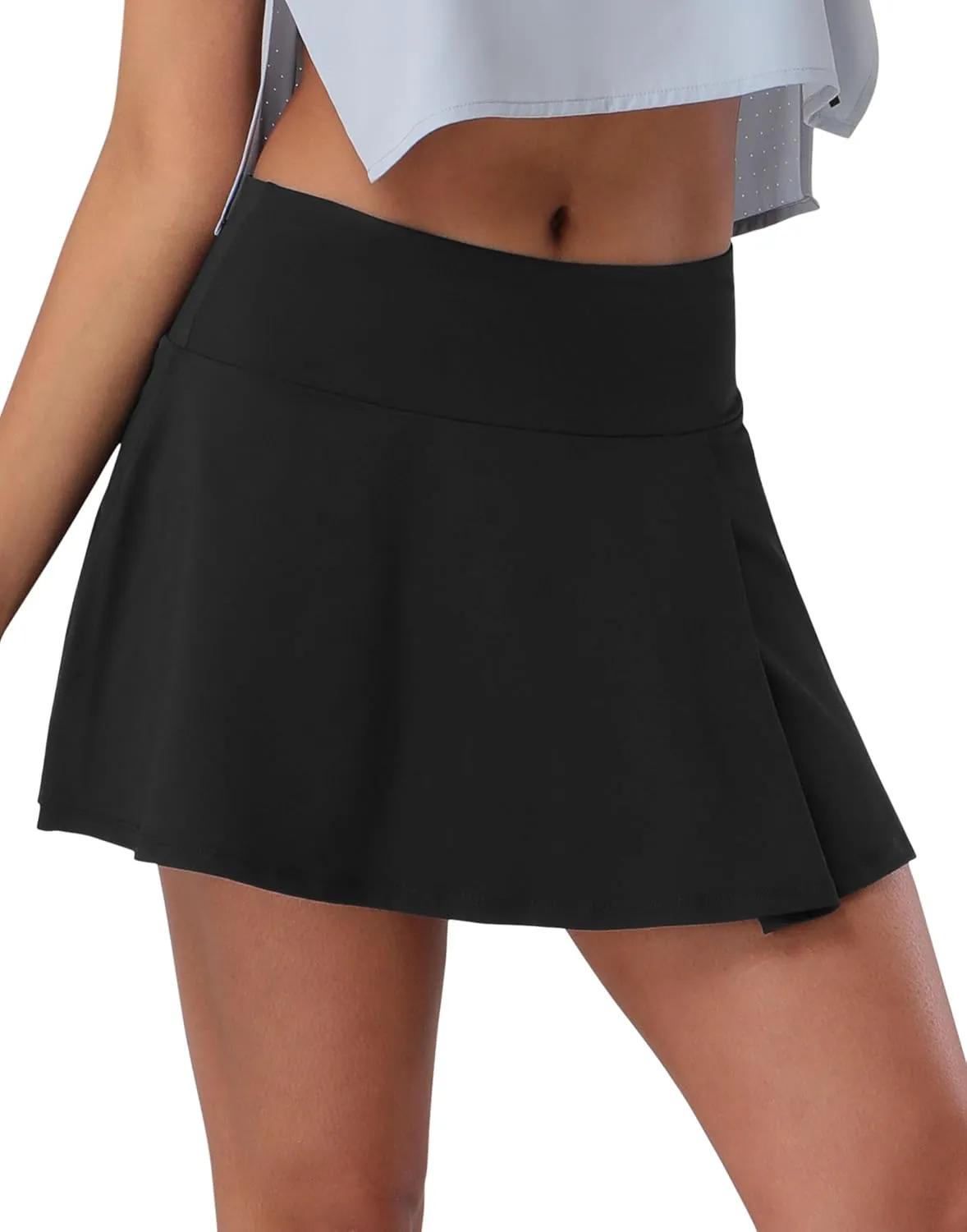 Pioneer Camp Women 18'' Tennis Skirts High Waisted Golf Skort with Shorts Pockets Athletic Long Skirts Workout Running