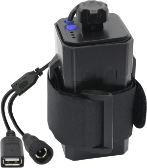 PNGKNYOCN 8.4V Battery Pack Housing, with DC and USB Ports Waterproof and Safe Battery Pack Housing, Suitable for 2/4 x 18650 Rechargeable Lithium-ion Battery Bicycle Lamp Headlights and Mobile Phones
