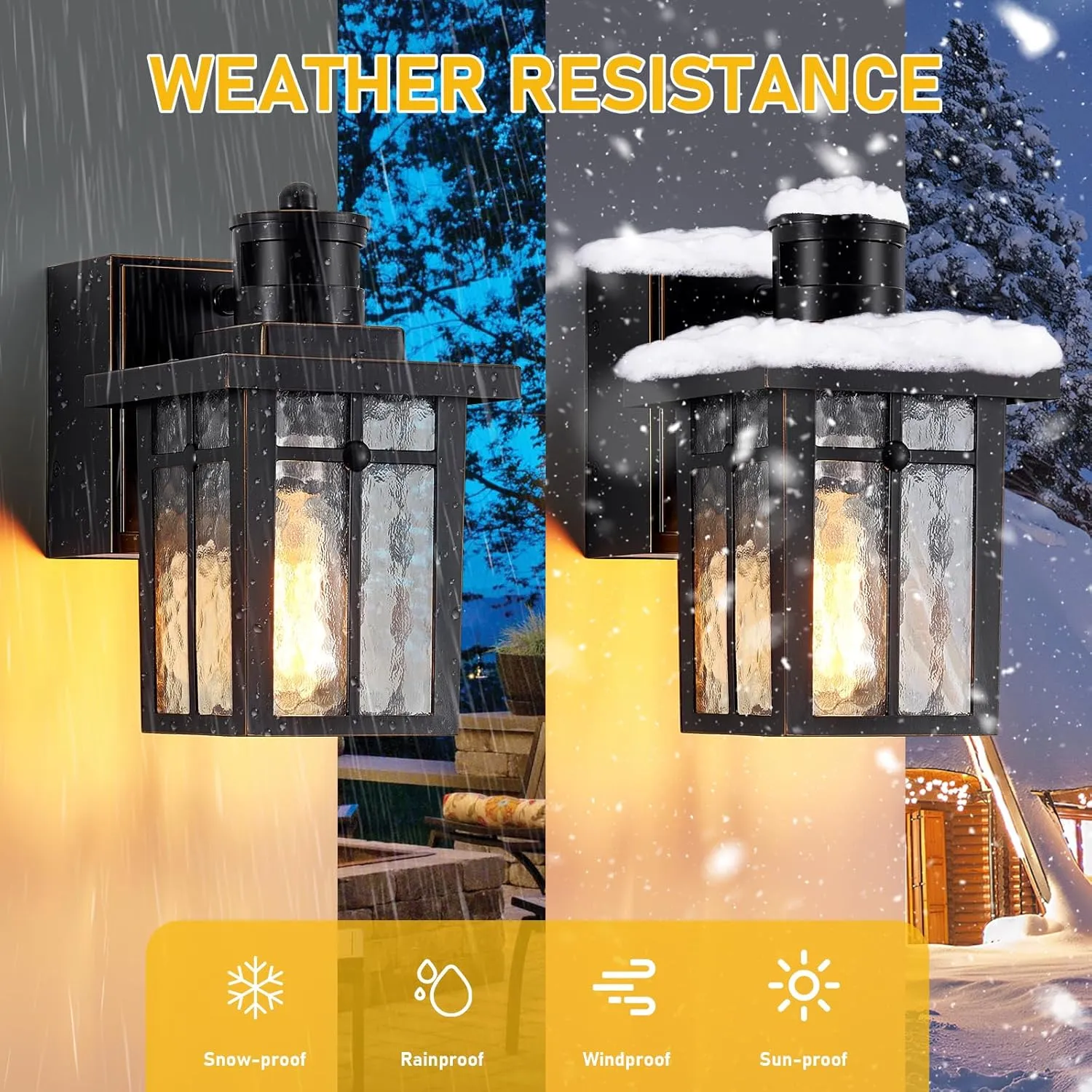 Porch Lights with GFCI Outlet,Dusk to Dawn Motion Sensor Outdoor Lights,3 Lighting Modes Black Front Door Light,Waterproof Exterior Light Fixture,Outside Wall Lamp for House Patio Garage