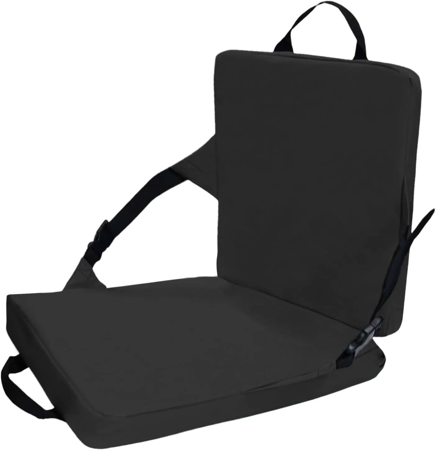 Portable Bleacher Chair - Stadium Backrest Cushion, Folding Pad | Floor Support for Baseball Viewing, Outdoor Tailgate Setup, Kayak Seat Use, Beach Picnic Rest, Football Game Travel Comfort