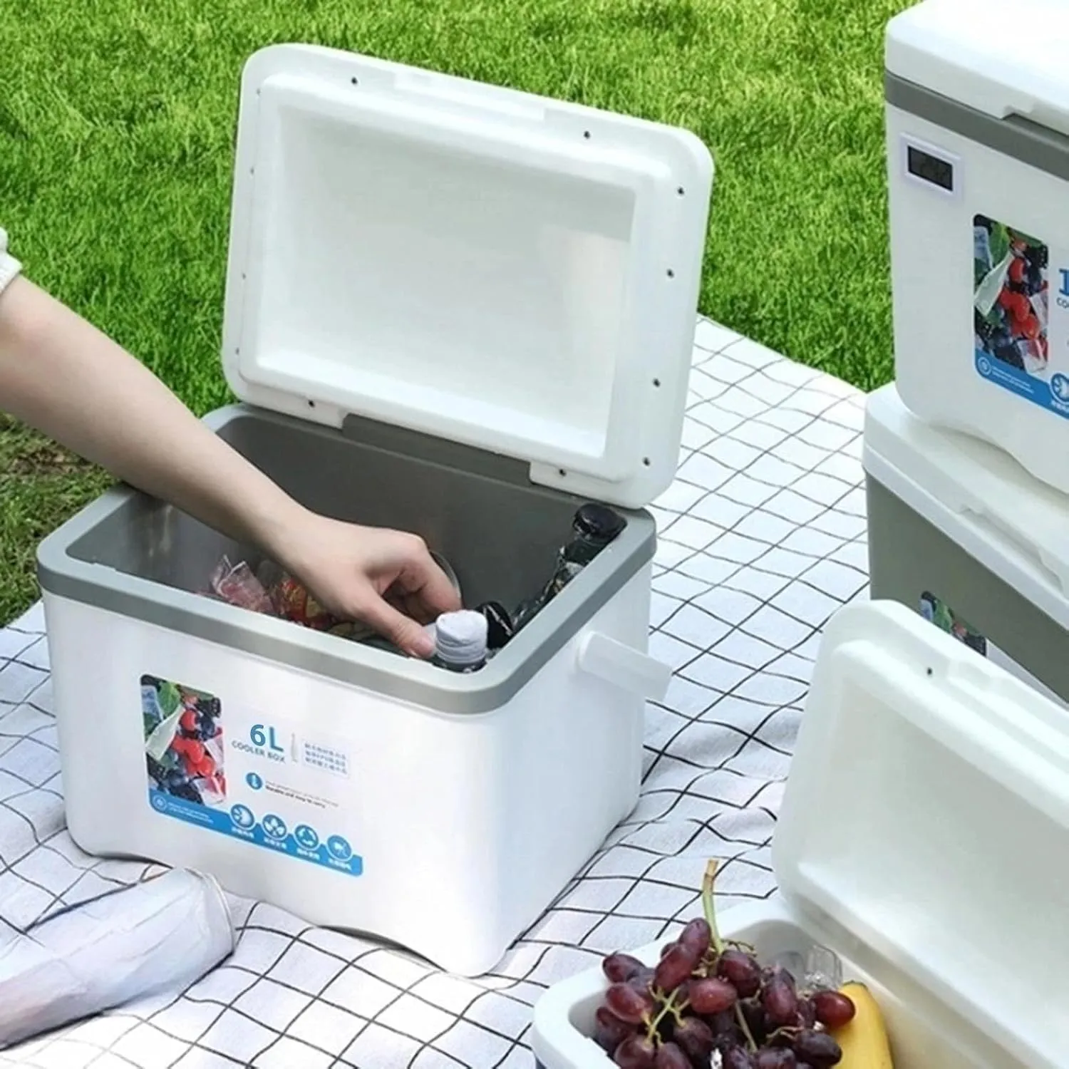 Portable Ice Cooler for Outdoor Activities - 6L Capacity