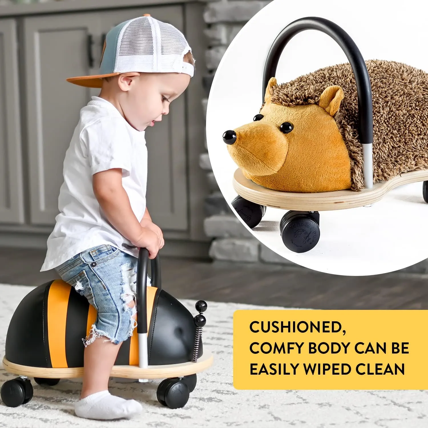 Prince Lionheart Wheely Ride-On Toy for Kids | Multi-Directional Casters | Helps Promote Gross Motor Skills and Balance | Mouse | Small