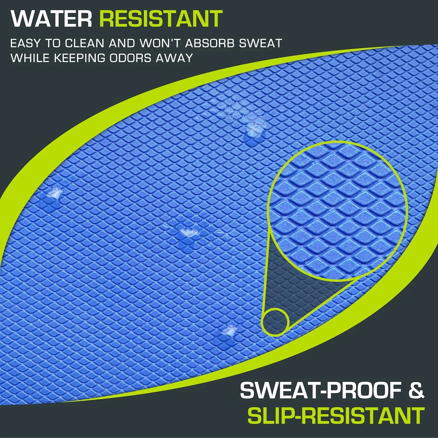 ProsourceFit Exercise Balance Pad – Large Cushioned Non-Slip Foam Mat & Knee Pad for Fitness, Stability Training, Physical Therapy, Yoga